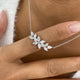 Diamond Pendant Necklace 1.5 ct White Gold