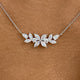 Diamond Pendant Necklace 1.5 ct White Gold
