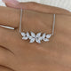 Diamond Pendant Necklace 1.5 ct White Gold