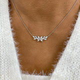 Diamond Pendant Necklace 1.5 ct White Gold