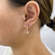 Diamond Dangle Earrings 0.8 ct Yellow Gold
