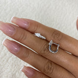 Diamond Hoop Earrings 0.7 ct White Gold