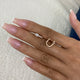Diamond Hoop Earrings 0.8 ct Rose Gold