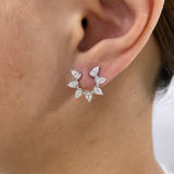 Diamond Stud Earrings 1.5 ct White Gold