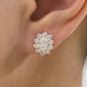 Diamond Stud Earrings 2.1 ct Yellow Gold