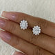 Diamond Stud Earrings 2.3 ct White Gold