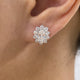 Diamond Stud Earrings 2.2 ct White Gold