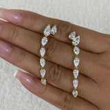 Diamond Drop Earrings 5.7 ct Yellow Gold