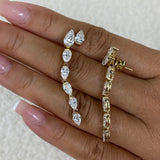 Diamond Drop Earrings 5.7 ct Yellow Gold