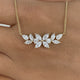 Diamond Bar Necklace 1.5 ct Yellow Gold