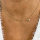 Diamond Bar Necklace 1.5 ct Yellow Gold