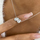 Diamond Pendant Necklace 2 ct White Gold