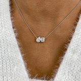 Diamond Pendant Necklace 2 ct White Gold
