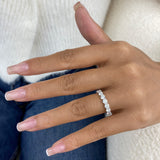 Diamond Eternity Ring 3.2 ct White Gold