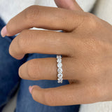 Diamond Eternity Ring 3.2 ct White Gold
