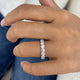 Diamond Eternity Ring 3.2 ct White Gold
