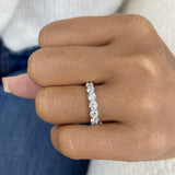 Diamond Eternity Ring 3.2 ct White Gold