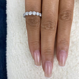Diamond Eternity Ring 3.2 ct White Gold