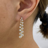 Diamond Drop Earrings 5 ct Yellow Gold