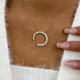 Diamond Pendant Necklace 2.1 ct Yellow Gold