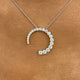 Diamond Pendant Necklace 2 ct White Gold