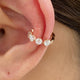 Diamond Cuff Earrings 0.6 ct Rose Gold
