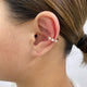 Diamond Cuff Earrings 0.6 ct Rose Gold