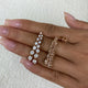 Diamond Drop Earrings 5 ct Rose Gold