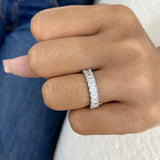 Prong Ring Ring 3.3ct TCW, 14K Gold
