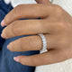 Prong Ring Ring 3.3ct TCW, 14K Gold