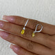 Diamond Dangle Earrings 1.4 ct Yellow Gold