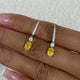 Diamond Dangle Earrings 1.4 ct Yellow Gold