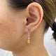 Diamond Dangle Earrings 1.4 ct Yellow Gold