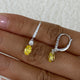 Diamond Dangle Earrings 1.4 ct Yellow Gold