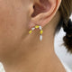 Diamond Stud Earrings 2.4 ct Yellow Gold