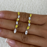 Diamond Stud Earrings 2.4 ct Yellow Gold