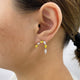 Diamond Stud Earrings 2.4 ct Yellow Gold