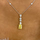 Diamond Pendant Necklace 3.8 ct White Gold