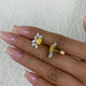 Diamond Stud Earrings 3.2 ct Yellow Gold