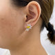 Diamond Stud Earrings 3.3 ct Yellow Gold
