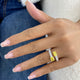 Prong Engagement Ring 3.3ct TCW, 14K Gold