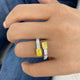 Prong Engagement Ring 3.3ct TCW, 14K Gold
