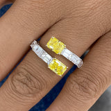 Diamond Band Ring 3.3 ct White Gold