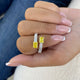 Prong Engagement Ring 3.3ct TCW, 14K Gold