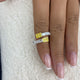 Prong Engagement Ring 3.3ct TCW, 14K Gold