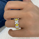 Cluster Ring Ring 5.7ct TCW, 14K Gold