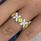 Diamond Band Ring 5.7 ct White Gold