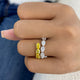 Prong Ring Ring 3.5ct TCW, 14K Gold