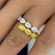 Diamond Band Ring 3.5 ct White Gold
