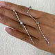 Diamond Drop Earrings 2.2 ct White Gold